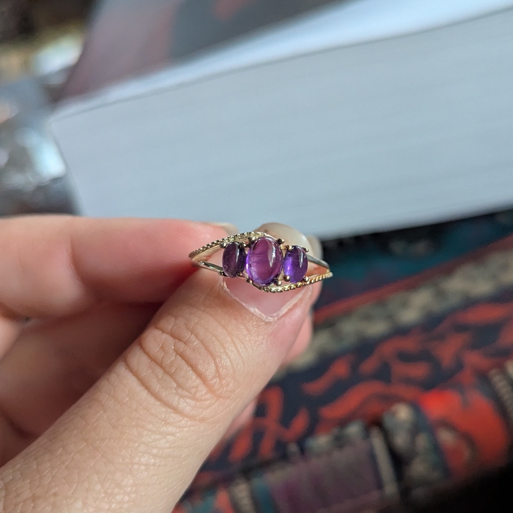 Elegant Purple Gemstone Ring